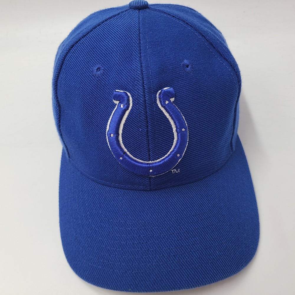 Vintage Indianapolis Colts Hat Snapback Drew Pearson Blue NFL Men *MISSING PIN*